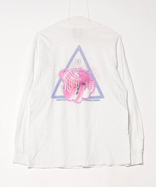「HUF」 長袖Tシャツ M ホワイト メンズ
