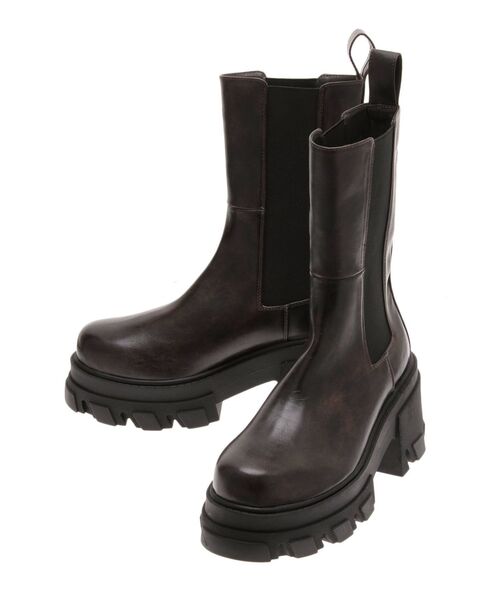 靴 EMODA EMODA（エモダ） 厚底 ブーツ レディース 厚底ブーツ スウェード