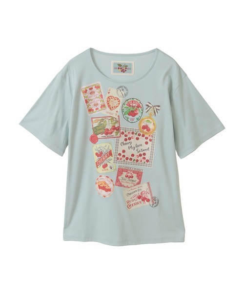 PINK HOUSE（ピンクハウス） tシャツ 半袖 チェリープリントカットソー