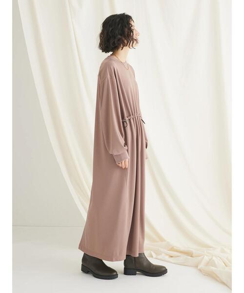 「CRAFT STANDARD BOUTIQUE」 長袖ワンピース FREE チャコールグレー レディース_画像8