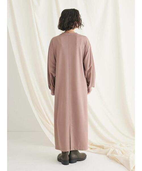 「CRAFT STANDARD BOUTIQUE」 長袖ワンピース FREE チャコールグレー レディース_画像9