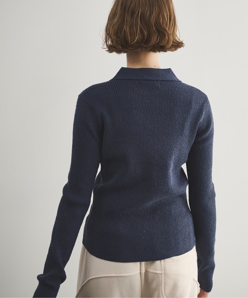 ルネ★襟付きニット★未使用品 LOSCa ニット セーター 襟付きスラブリブニット レディース : ZOZOTOWN