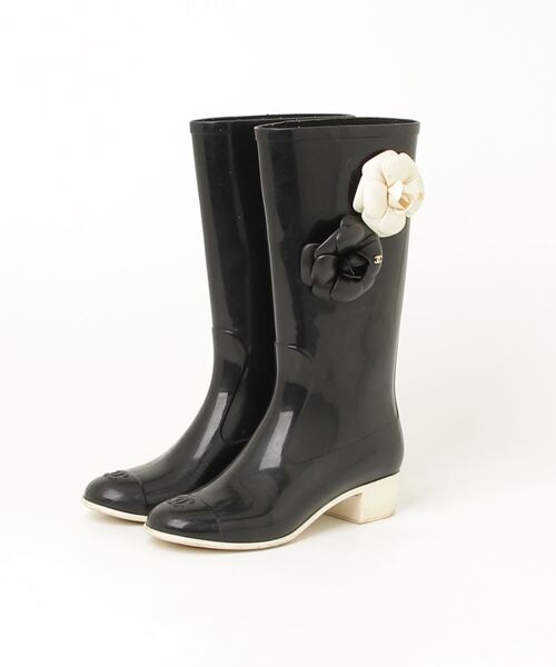 CHANEL（シャネル） レインブーツ 35 ブラック レディース : ZOZOTOWN