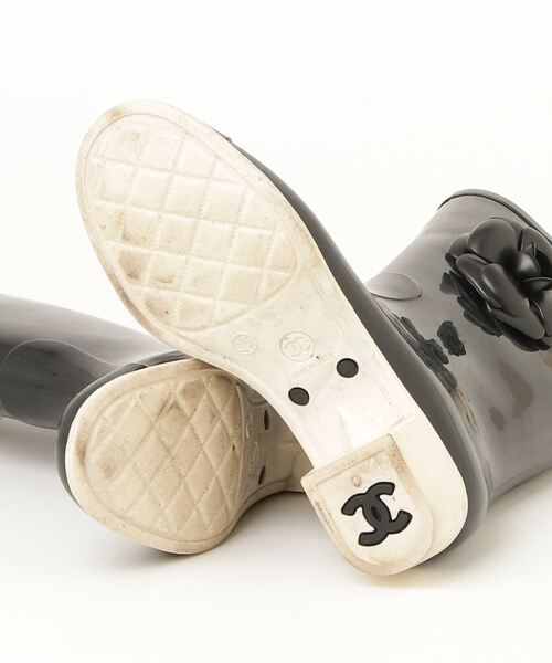 CHANEL（シャネル） レインブーツ 35 ブラック レディース : ZOZOTOWN
