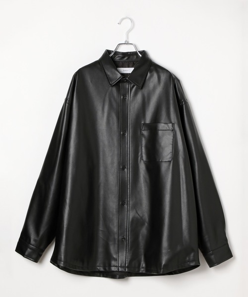 Sisii Bshop別注 レザーシャツ Black M Sisii | レザージャケット WOMEN