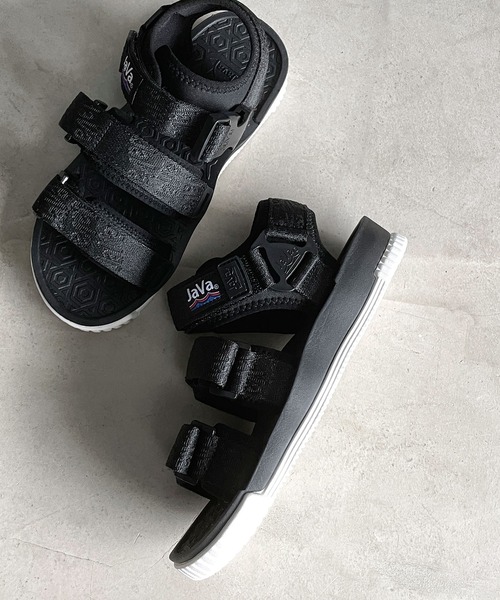 「Java」 サンダル 24.0cm ブラック メンズ_画像7