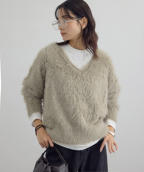 SALON adam et rope'(サロン アダム エ ロペ) ニット セーター 「WEB SALON adam et rope'(サロン アダム エ ロペ) ニット セーター 「WEB
