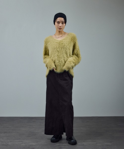 未使用♦ADAM ET ROPE シャギータートルニット ADAM ET ROPE'（アダムエロペ）の「【WEB限定(一部店舗展開あり