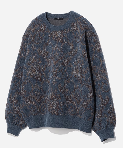 HARE（ハレ） セーター ニット ダマスクガラモールニットプルオーバー