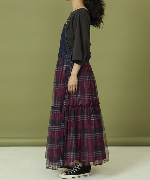 Freada（フリーダ） ワンピース チュール ドッキング サロペット