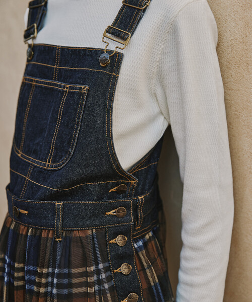 Freada（フリーダ） ワンピース チュール ドッキング サロペット