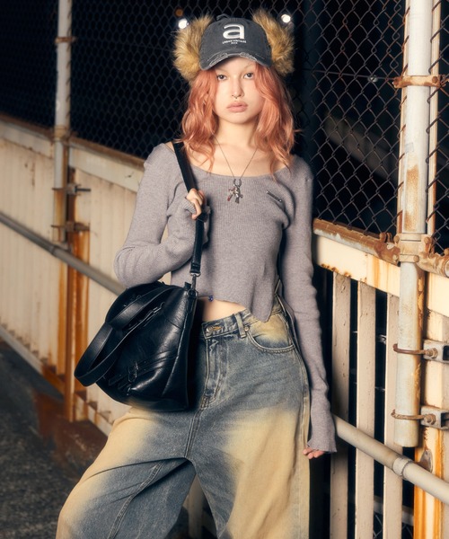 ACLENT（アクレント） キャップ 帽子 Fauxファーフライトピグメント