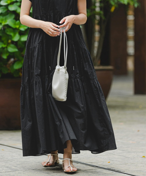 「F by ROSSO」 半袖ワンピース 36 ラベンダー レディース_画像3