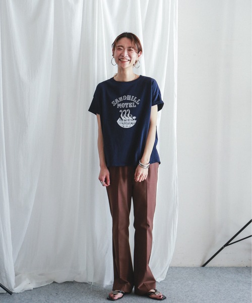 「FIL DE FER」 半袖カットソー FREE ホワイト レディース_画像3