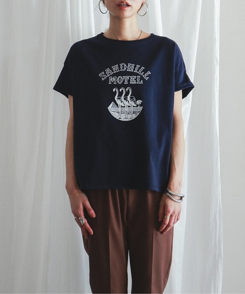 「FIL DE FER」 半袖カットソー FREE ホワイト レディース_画像4