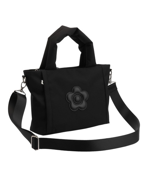 トートバッグ マリークワント mary quant デイジーパッチライト 2WAYトート レディースの画像