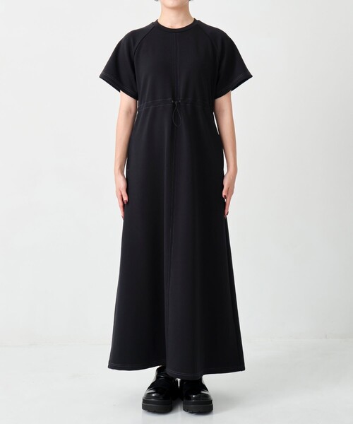 「A + TOKYO」 半袖ワンピース 2 ブルー レディース_画像4