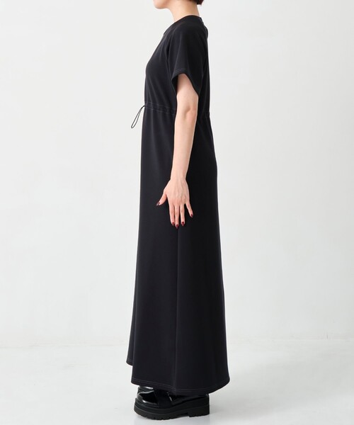 「A + TOKYO」 半袖ワンピース 2 ブルー レディース_画像5