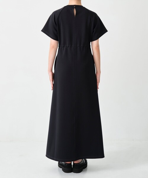 「A + TOKYO」 半袖ワンピース 2 ブルー レディース_画像6