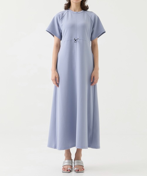 「A + TOKYO」 半袖ワンピース 2 ブルー レディース_画像8