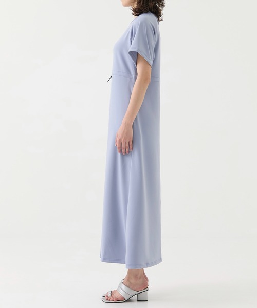 「A + TOKYO」 半袖ワンピース 2 ブルー レディース_画像9