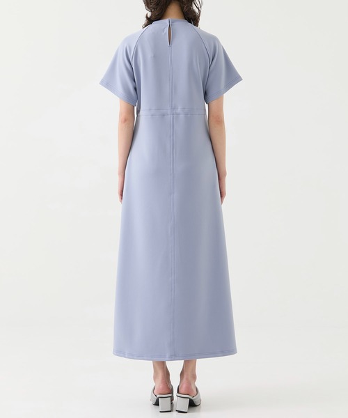 「A + TOKYO」 半袖ワンピース 2 ブルー レディース_画像10