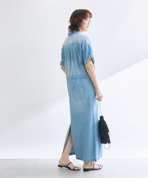 RIVE DROITE（リヴドロワ） シャツワンピース FREE ネイビー