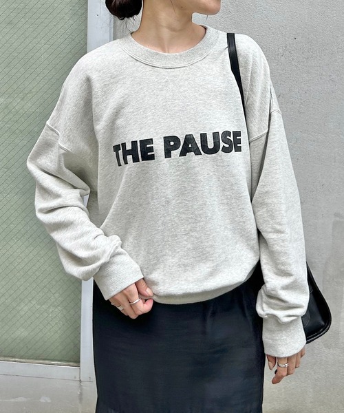 「THE PAUSE」 スウェットカットソー FREE ブラック レディース_画像6