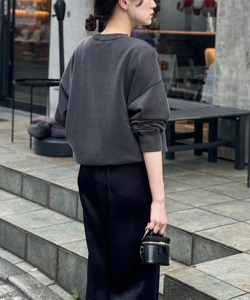 「THE PAUSE」 スウェットカットソー FREE ブラック レディース_画像9