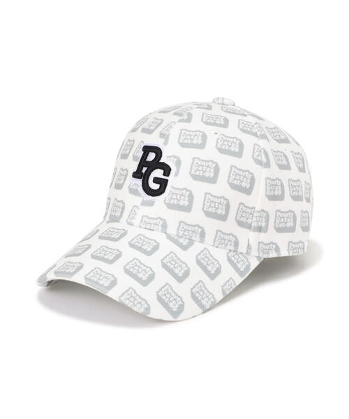 PEARLY GATES（パーリーゲイツ） キャップ 帽子 ブロックロゴ柄起毛