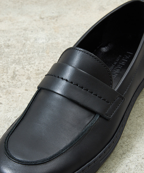 ローファー PADRONE パドローネ / Ex. LOAFERS 別注クロームレザーローファー / PA7043-2002 メンズの画像