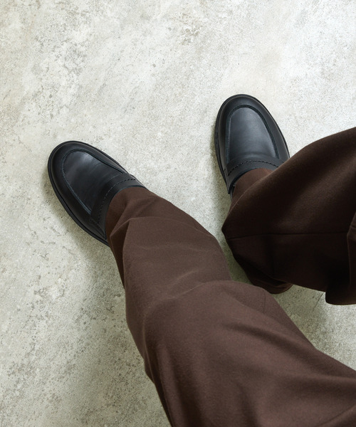 ローファー PADRONE パドローネ / Ex. LOAFERS 別注クロームレザーローファー / PA7043-2002 メンズの画像