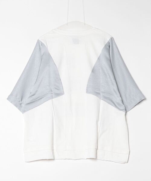 「OKIRAKU」 7分袖カットソー「ROSE BUDコラボ」 ONE SIZE グレー レディース_画像2