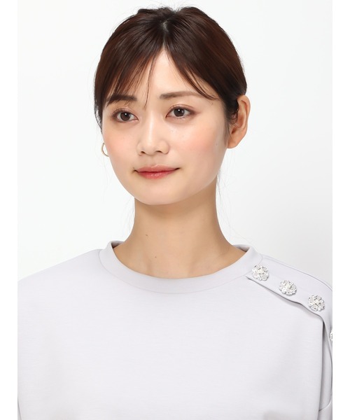 「MISCH MASCH」 スウェットカットソー M ホワイト レディース_画像8