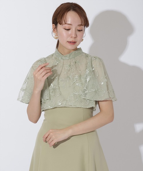 AND COUTURE（アンドクチュール） ドレス ラメフラワーチュール