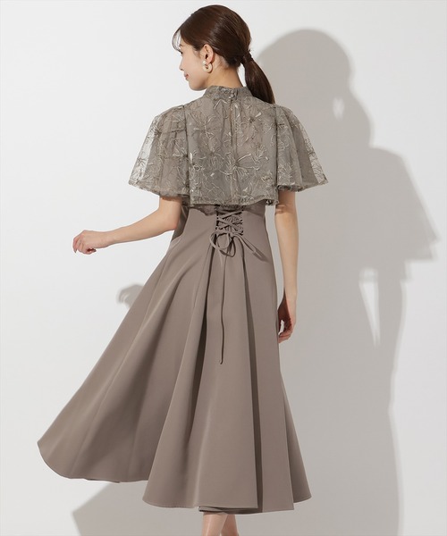 AND COUTURE（アンドクチュール） ドレス ラメフラワーチュール