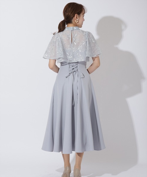 AND COUTURE（アンドクチュール） ドレス ラメフラワーチュール