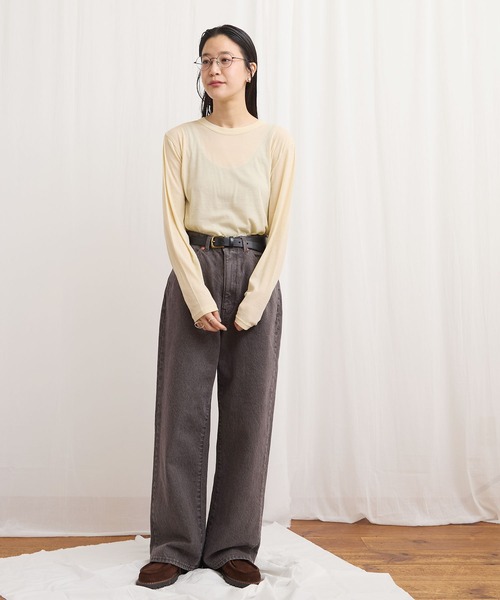 フィグロンドン15 　Tシャツ fig London（フィグロンドン） tシャツ mousse long sleeve レディース