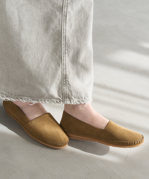 LE TALON（ル タロン） シューズ レザーモールドスリッポン レディース