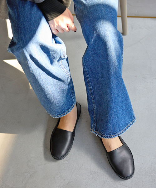 LE TALON（ル タロン） シューズ レザーモールドスリッポン レディース