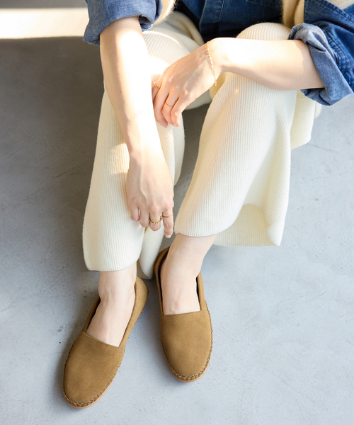 LE TALON（ル タロン） シューズ レザーモールドスリッポン レディース