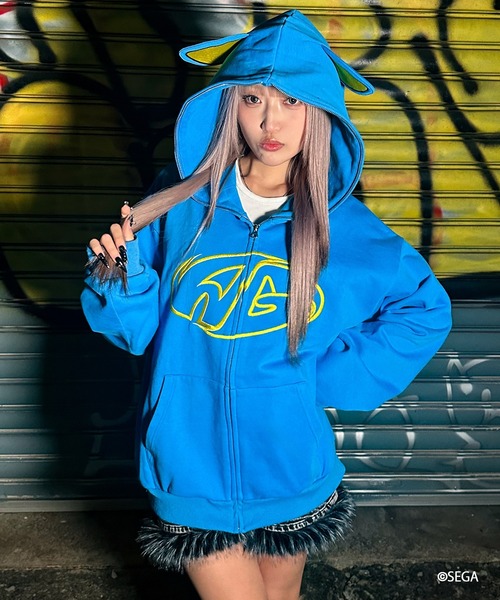 A'gem（エージェム） パーカー A'GEM/9 × .kom METAL SONIC ZIP UP