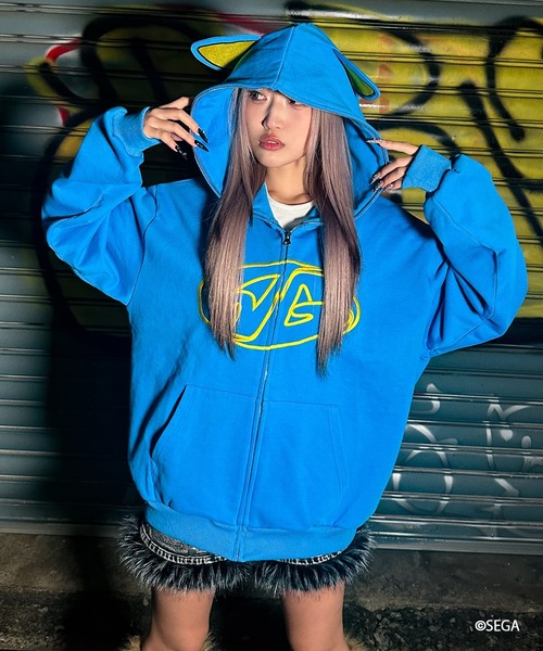 A'gem（エージェム） パーカー A'GEM/9 × .kom METAL SONIC ZIP UP