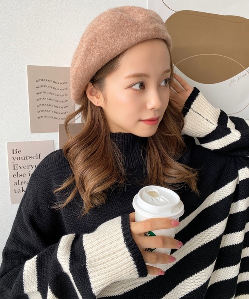 「moment+」 長袖ニット M アイボリー レディース_画像2