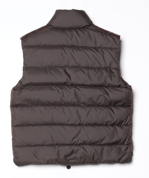 MONCLER（モンクレール） ダウンベスト - ブラウン メンズ : ZOZOTOWN