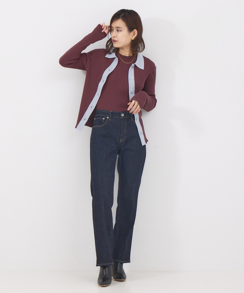 「Rouge vif」 長袖ニット フリー ブラウン レディース_画像7