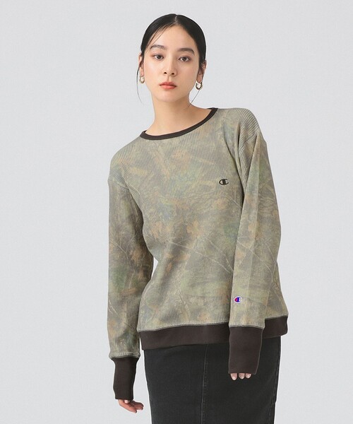 別注チャンピオン Vネックサーマルカットソー 別注】Champion / ツリー サーマル Tシャツ（Tシャツ/カットソー