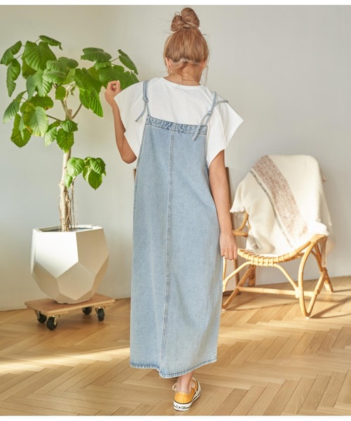 「anap mimpi」 キャミソールワンピース FREE ライトブルー レディース_画像6