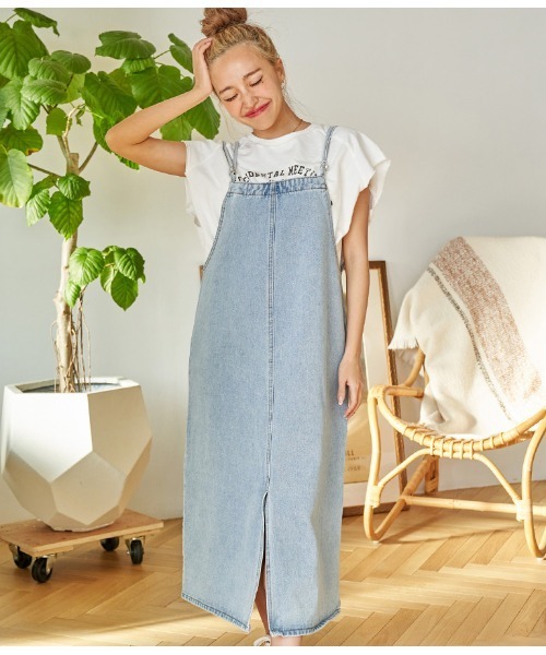 「anap mimpi」 キャミソールワンピース FREE ライトブルー レディース_画像8