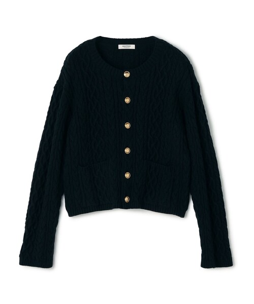 MACPHEE（マカフィー） カーディガン ハイブリットコットンケーブル